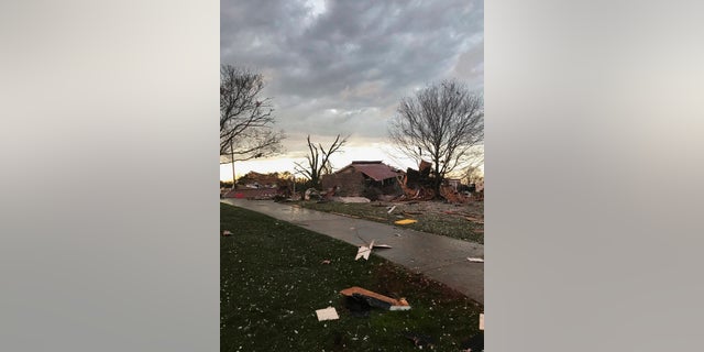 A home after a tornado passed through part of Alabama earlier this week.
