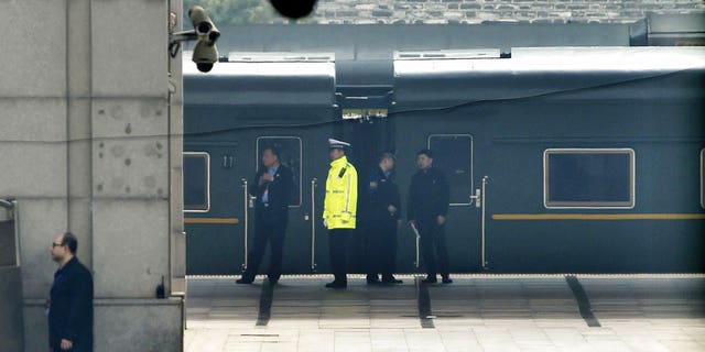 The trains are bulletproof, causing them to weigh much heavier than normal carriages and move much slower.