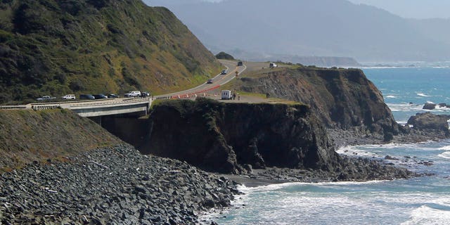 Police are still trying to determine what caused the vehicle with the Hart family to plunge off the cliff. (AP)