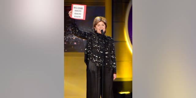 Gloria Allred yelled "Bill Cosby. Guilty! Guilty! Guilty!" on stage.