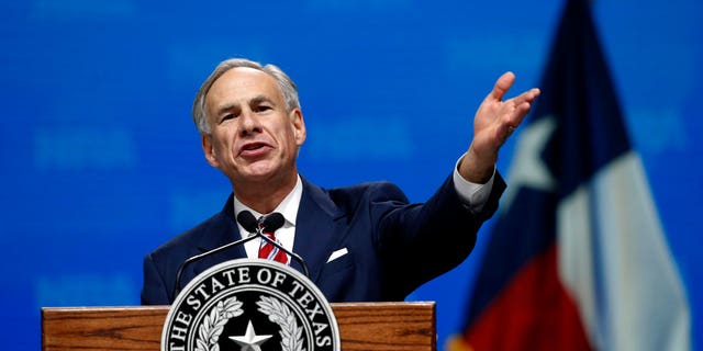 In this May 4, 2018, photo, Gov. Greg Abbott speaks at the National Rifle Association-Institute for Legislative Action Leadership Forum in Dallas.