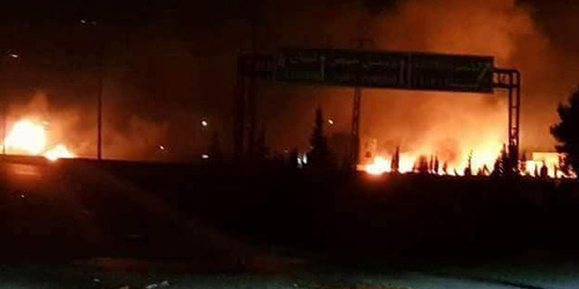 Western intelligence sources said there was an attack on an Iranian military compound, located about 10 miles south of Damascus.