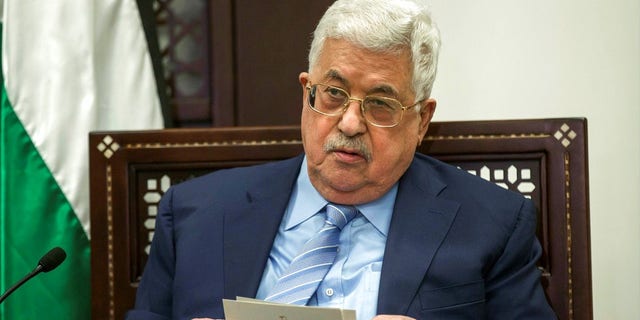 A Palestinian official said Sunday that the 83-year-old Mahmoud Abbas has been hospitalized with fever.