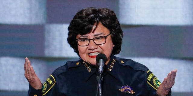 In this July 28, 2016, file photo, Dallas Sheriff Lupe Valdez speaks during the final day of the Democratic National Convention in Philadelphia. Texas' primary runoff will test whether the national Democratic Party's establishment can overcome an insurgent wing more openly hostile to President Donald Trump.