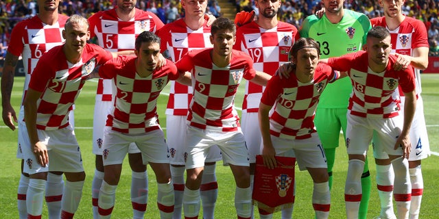 In this June 3 photo, the Croatia team poses for photographers prior to a friendly soccer match.