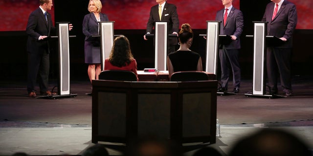 Republicans Lt. Gov. Kevin Bryant, from left, Catherine Templeton, Gov. Henry McMaster, John Warren and Yancey McGill are all vying for the GOP nomination for governor Tuesday.