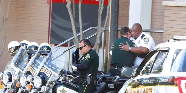 An Orlando police officer was also shot by Lindsey while authorities were responding to a domestic violence call that turned into a hostage situation. (Jacob Langston/Orlando Sentinel via AP)