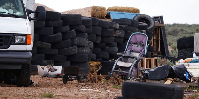 The makeshift compound — located near the Colorado border — was found shielded by old tires, wooden pallets and other debris.