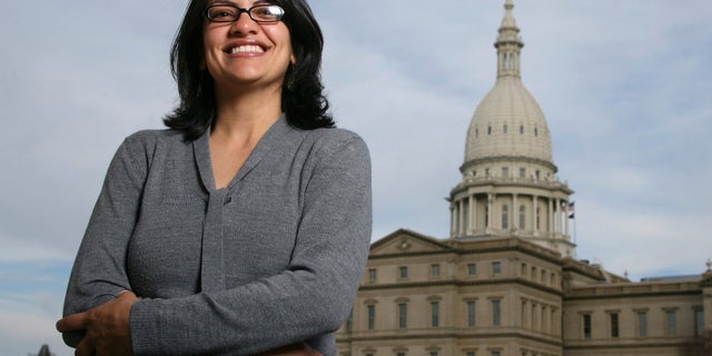 Rashida Tlaib interrupted a speech Donald Trump, then the Republican presidential nominee, gave in Detroit in 2016. She told him to read the U.S. Constitution before she was escorted out of the venue.