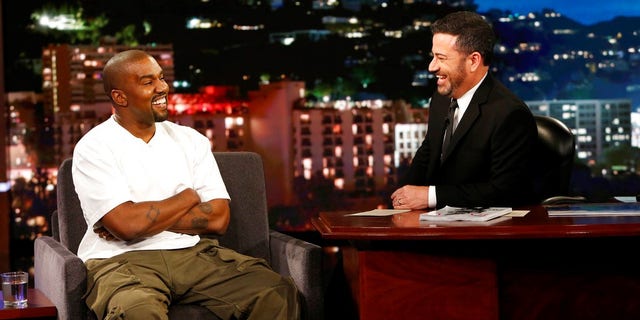 Kanye West on 'Jimmy Kimmel Live.'