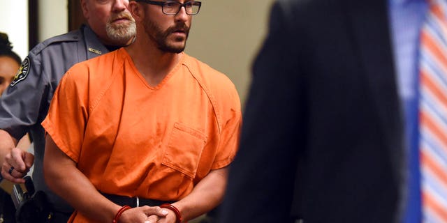 Before his arrest Wednesday, Christopher Watts (pictured in court) told reporters he missed his wife and daughters