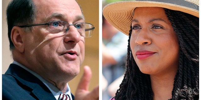 Boston city councilor Ayanna Pressley (right) is challenging incumbent Rep. Michael Capuano in the Democratic primary.