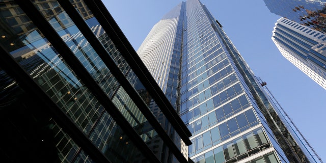 This file photo shows the Millennium Tower in San Francisco, Sept. 26, 2016.