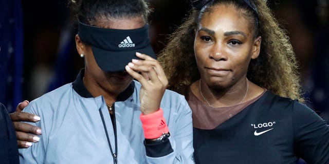 Serena Williams and Naomi Osaka after a controversial U.S. Open final.