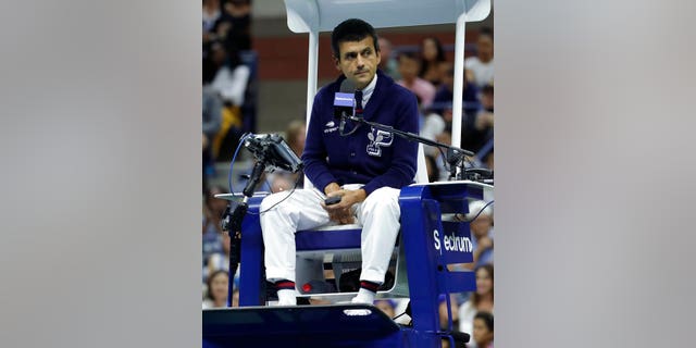 Serena Williams called chair umpire Carlos Ramos, pictured here, a "thief."