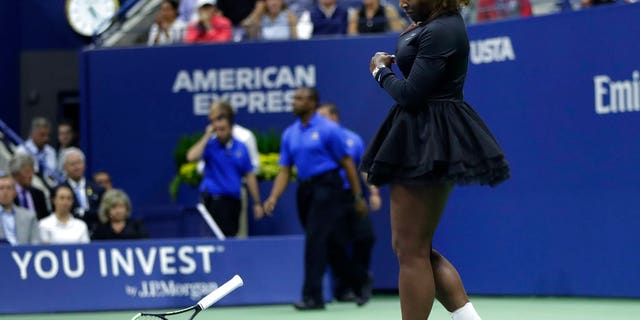 Serena Williams was fined for busting her racket.