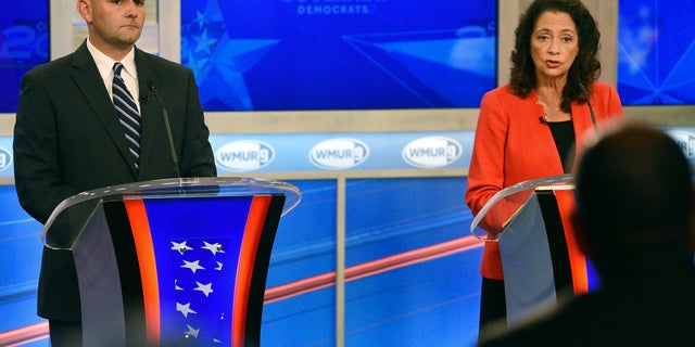 Former Portsmouth Mayor Steve Marchand (left) and former state Sen. Molly Kelly face off the in Tuesday, Sept. 11 primary for the chance to take on Republican Gov. Chris Sununu in the November general election.