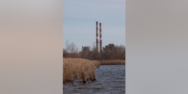 This Feb. 19, 2014 file photo shows the L.V. Sutton Complex operated by Duke Energy from the Sutton Lake landing in Wilmington, N.C. Duke Energy says heavy rains from Florence have caused a slope to collapse at a coal ash landfill at a closed power station near the North Carolina coast.