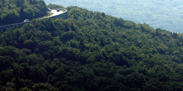 The Blue Ridge Parkway, looking north from the Linn Cove Viaduct, near Grandfather Mountain in northwestern, N.C on June 23, 2010. A North Carolina conservation group has earned a grant that will help protect land and water across the state. The one-year, $50,000 grant from the Z. Smith Reynolds Foundation will help the Conservation Trust for North Carolina as well as local land trusts. It will help the trusts build public awareness of the importance of conservation and provide for regional initiatives. CTNC is also working to maintain the pace of conservation along the Blue Ridge Parkway, which celebrates its 75th anniversary in September. (AP Photo/News & Observer, Shawn Rocco)