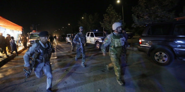 Afghan security forces rushing to respond to the attack.
