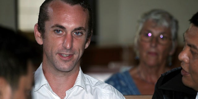 David Taylor, left, in court.