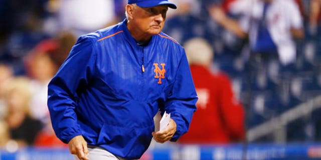 New York Mets manager Terry Collins will resign after the team’s final game this season and take a front-office position with the team. (AP Photo/Laurence Kesterson)