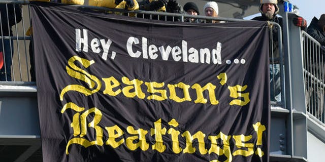 Pittsburgh Steelers fans had a special message for the Browns.