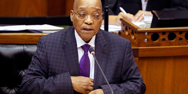 South African president Jacob Zuma in March 2015.