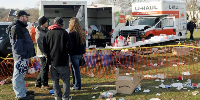The scene of the deadly tailgating incident in 2011.