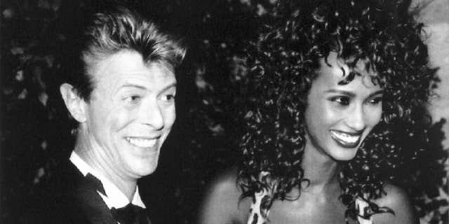 David Bowie and Iman in 1991. The couple were married in Lausanne on April 24, 1992.