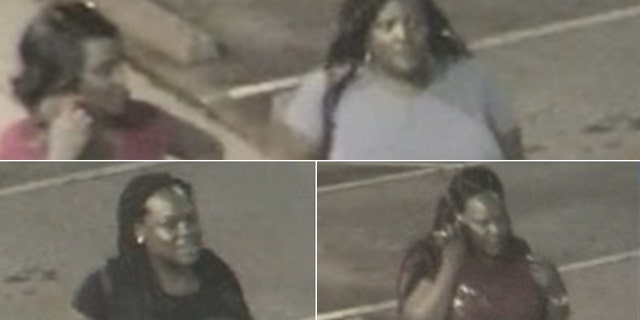 Images of the four women police are looking for.