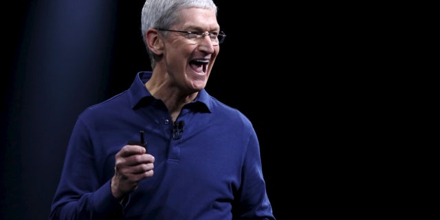 File photo - Apple CEO Tim Cook delivers his keynote address at the Worldwide Developers Conference in San Francisco, California June 8, 2015. (REUTERS/Robert Galbraith).