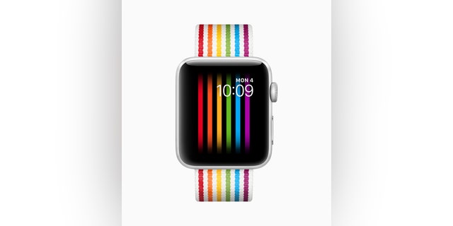 The Apple Watch Pride face that was launched in June (Apple)