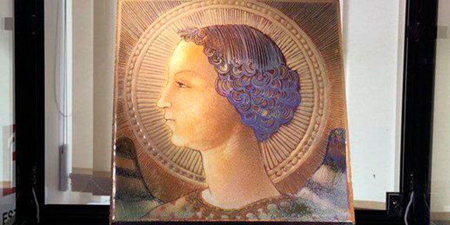 Experts in Italy believe that the work portraying the Archangel Gabriel is a self-portrait of Leonardo da Vinci and the famous artist's earliest surviving work.