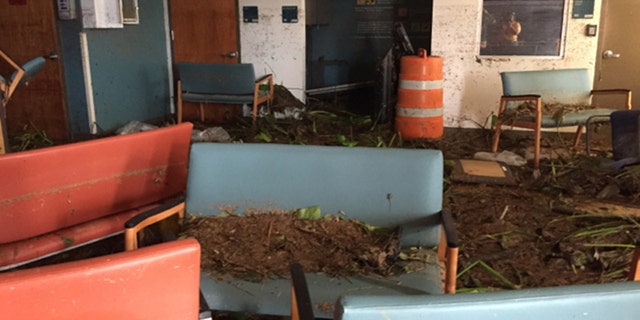 The Veteran Affairs clinic in Arecibo in Puerto Rico suffered heavy damage due to Hurricane Maria, forcing it to close. The VA is using a mobile clinic in its place to treat vets.
