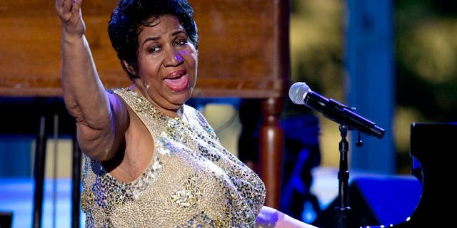 Aretha Franklin is 'alert' and resting at home, a family member reveals.