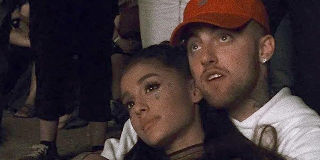Grande with her ex-boyfriend Mac Miller, prior to their spring 2018 break up. Miller died of an apparent overdose on Sept. 7.