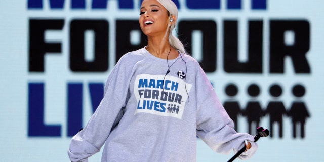 Ariana Grande March for our lives Reuters