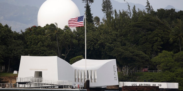 In this Dec. 27, 2016, file photo, USS Arizona Memorial, part of the World War II Valor in the Pacific National Monument, at Joint Base Pearl Harbor-Hickam, Hawaii.