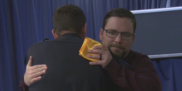 Thomas Slocumb thanked two Phoenix Police officers on Wednesday who talked him out of suicide.