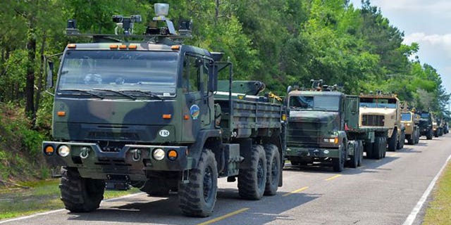Autonomous trucks testing in 2014.