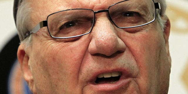 Dec. 5, 2011: Maricopa County Sheriff Joe Arpaio during a news conference, in Phoenix.