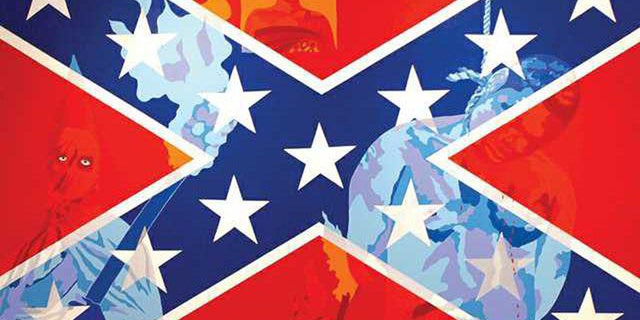 A professor's artwork titled "Heritage?" was removed without his consent because it was deemed "aggressively hostile."