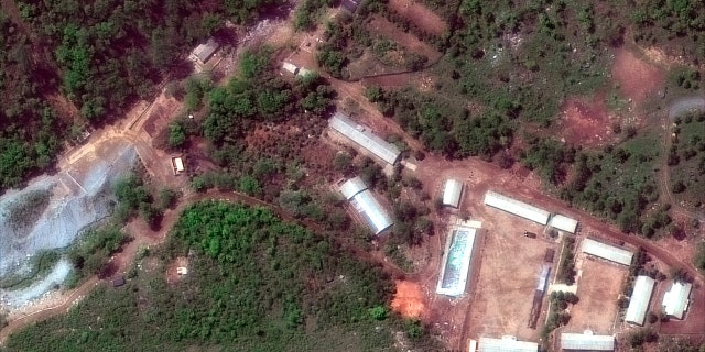 May 23, 2018: Satellite file image provided by DigitalGlobe, shows the Punggye-ri test site in North Korea.