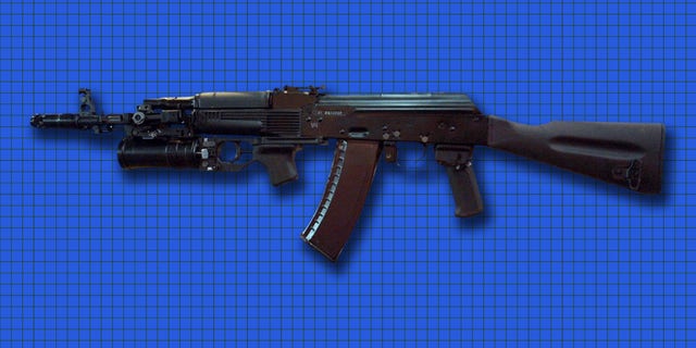 Twenty-six AK-74 assault rifles, above, and one Dragunov sniper rifle were stolen from a supply warehouse at Fort Irwin in San Bernardino County.