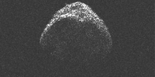 Asteroid 2012 LZ1 is roughly spherical and rotates once around every 10 to15 hours. This detailed image was taken on July 19, 2012 by researchers at the Arecibo Observatory in Puerto Rico, when the asteroid was 6 million miles (10 million kilometers) away. The resolution is 25 feet (7.5 meters), equivalent to seeing a basketball in New York City from Puerto Rico.
