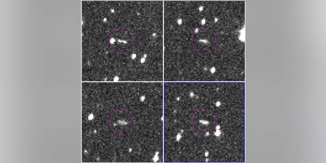 These images show the discovery of asteroid 2018 LA by the Catalina Sky Survey on June 2, 2018. The asteroid hit Earth 8 hours after these images were taken, burning up in Earth's upper atmosphere over Botswana, Africa.