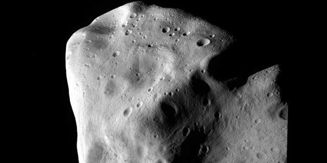 The asteroid Lutetia at closest approach.