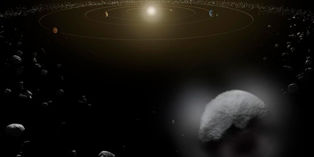 File photo: Dwarf planet Ceres is seen in the main asteroid belt, between the orbits of Mars and Jupiter, as illustrated in this undated artist's conception released by NASA January 22, 2014. (REUTERS/NASA/ESA/Handout via Reuters)