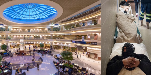 Homeless people in Atlanta have started taking refuge from the season's dropping temperatures. in the nation's busiest airport.